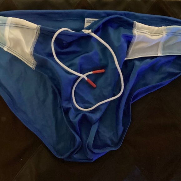 Aussiebum, swim suit , blue and white, large, NWOT - Picture 2 of 8